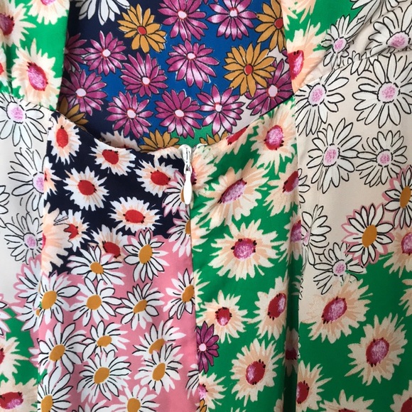 Floral Midi Dress with Open Back and slits - Picture 7 of 11